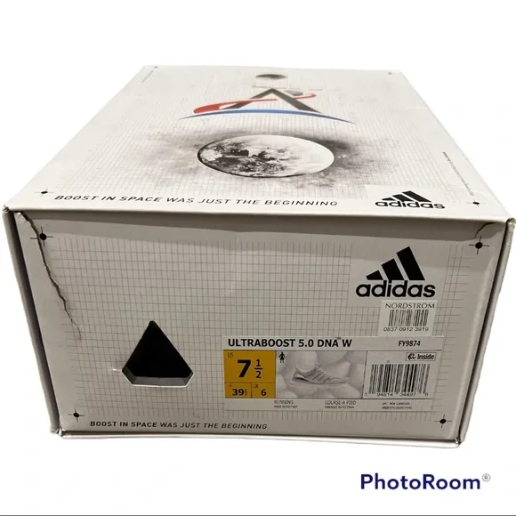 Adidas x Nasa Ultraboost 5.0 DNA Space Race cloud white silver 7.5 FY9874 - Picture 7 of 7